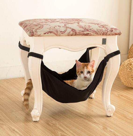 Cat Bed — Black Edition, angle 2 — The Pet Society