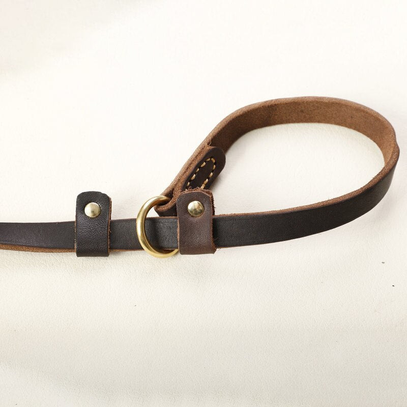 Genuine Leather Slip Lead — P-Chain