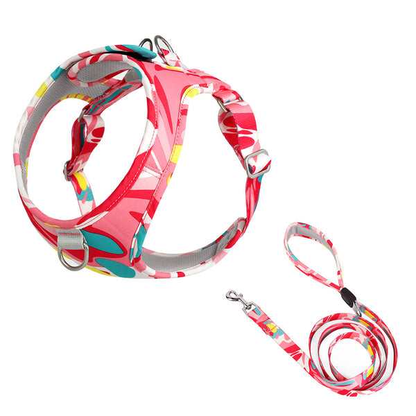 Dog Harness red texture close-up TPS