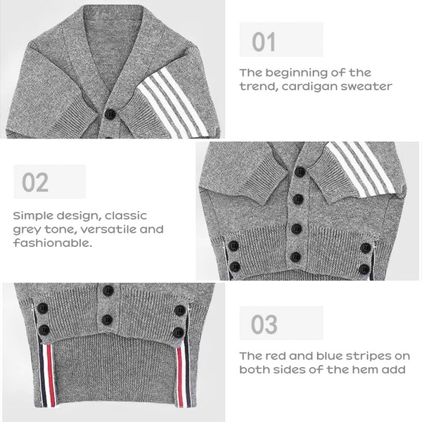 Pet Knit Cardigan — Bear Edition