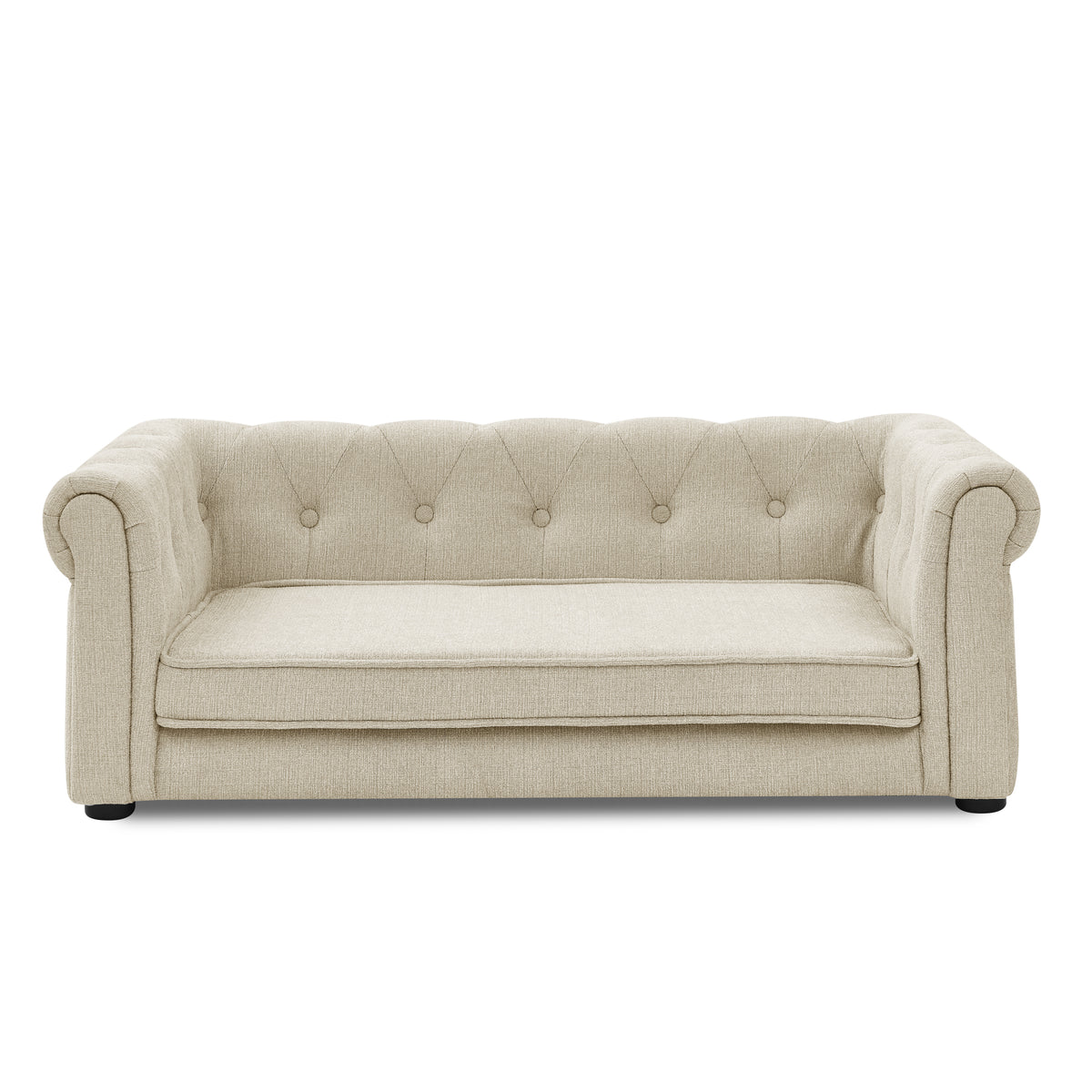 Elevated Dog Sofa Bed — Living Room Edition, angle 3 — The Pet Society