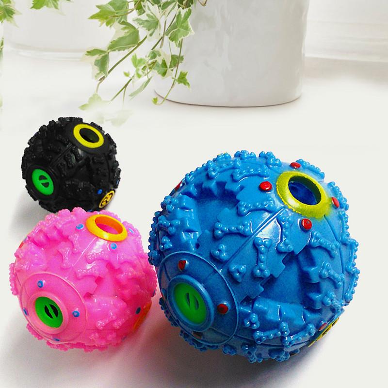 Interactive Treat-Dispensing Squeaky Ball