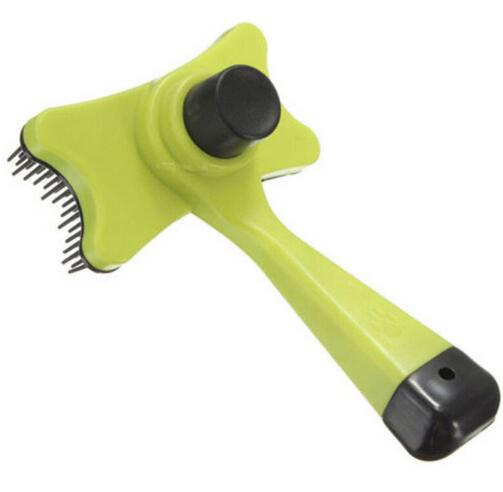 Pet slicker grooming comb de-shedding brush — main view — The Pet Society