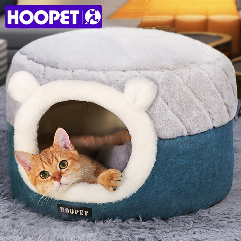 Cat Bed blue three-quarter view TPS