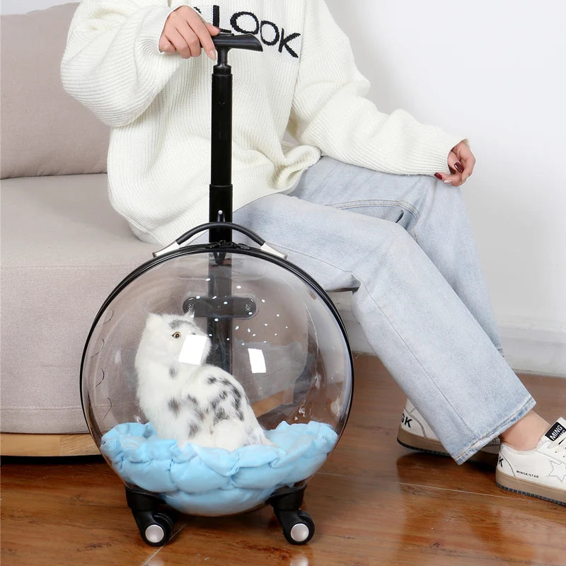 Rolling Pet Carrier — Selection TPS, angle 2 — The Pet Society