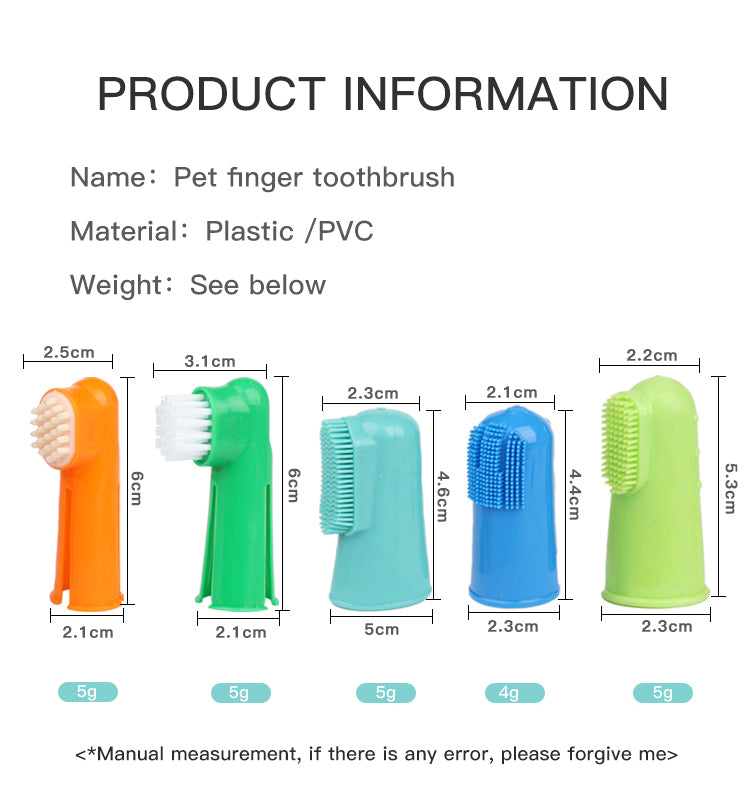 Pet Finger Toothbrush — Oral Care Kit