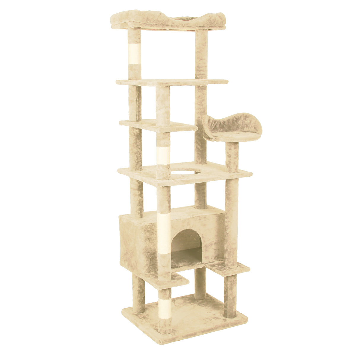 Deluxe cat climbing tower staircase levels — The Pet Society