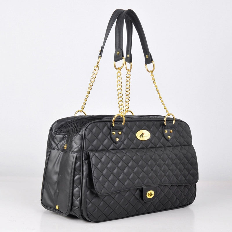 Dog Tote Bag black in-use scene TPS
