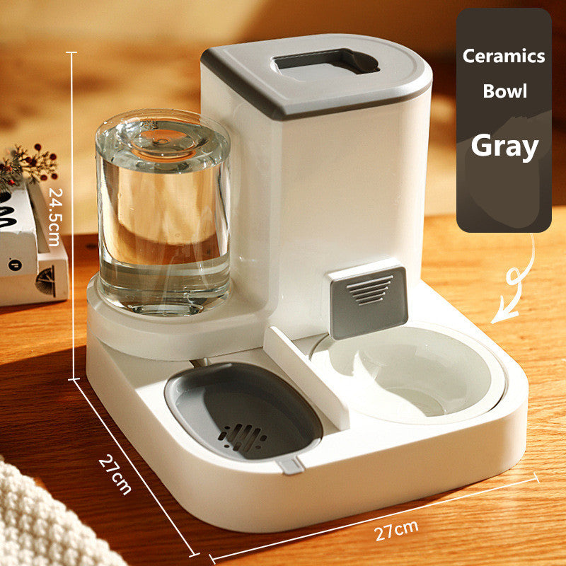 Automatic Cat Feeder — Stainless Steel Edition