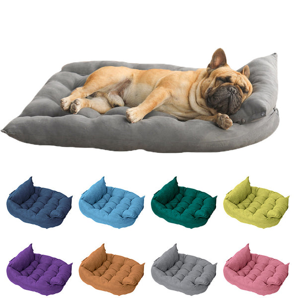 Dog Bed grey three-quarter view TPS