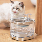 New Wireless Smart Pet Water Dispenser Automatic Cycle Charging Wireless Water Pump, perfect for hydrated pets.