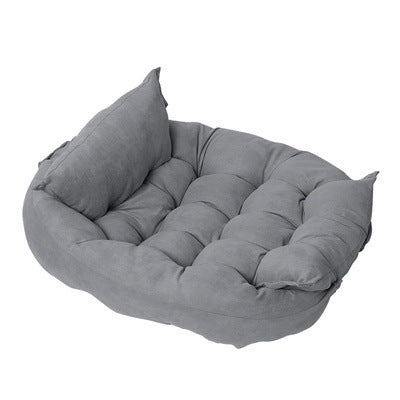 Four-Season Sofa Pet Bed in Grey — The Pet Society