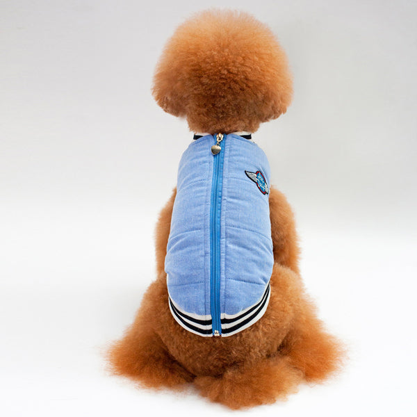 Classic Baseball Cotton Pet Coat — Winter Edition