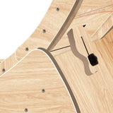 Natural wood cat running wheel side angle — The Pet Society