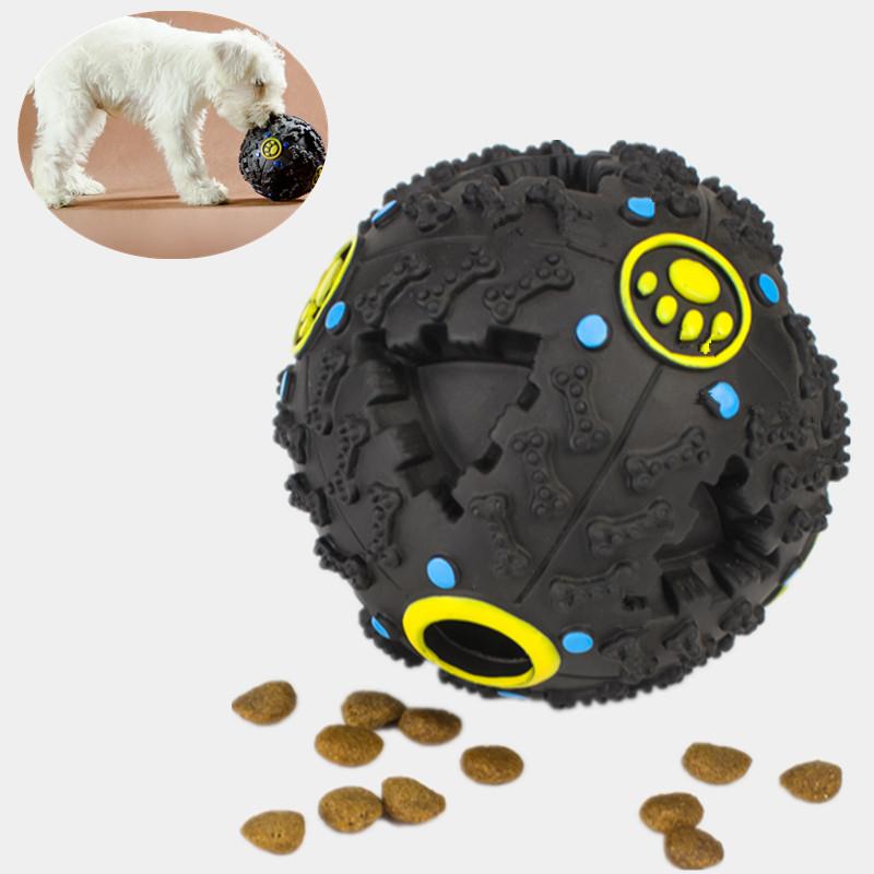 Interactive Treat-Dispensing Squeaky Ball
