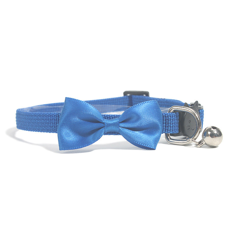 Bow Bell Cat Collar — Adjustable with Safety Buckle