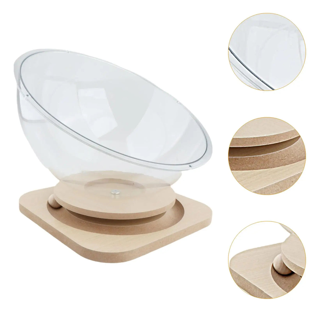 Acrylic Space Capsule Cat Bed