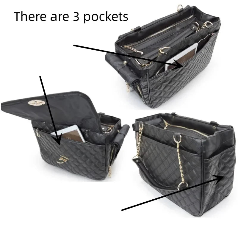 Sac de transport pour petits chiens, sac à dos de luxe en cuir, accessoires pour animaux de compagnie, fournitures pour chats, chatons, chiots, respirant, imperméable 