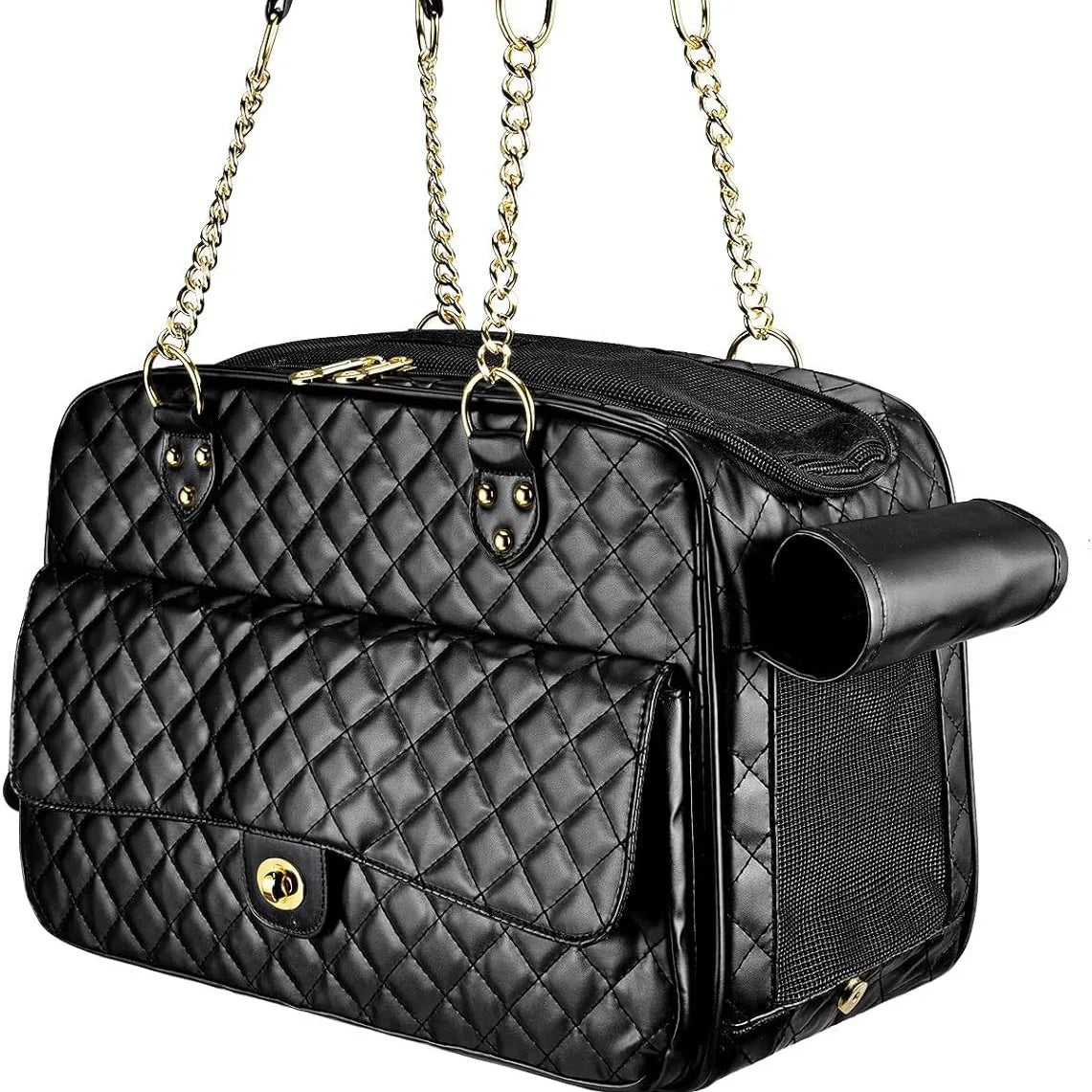 Sac de transport pour petits animaux, accessoires pour chiens, sac à dos pour chatons, sac de transport pour chiots, respirant, approuvé par les compagnies aériennes, sac de voyage pliable en maille 