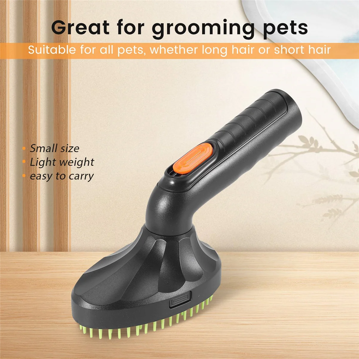 Brosse de toilettage pour animaux de compagnie, poils de chiot en vrac, fourrure de chat, chien, aspirateur, buse de nettoyage, noir + vert 