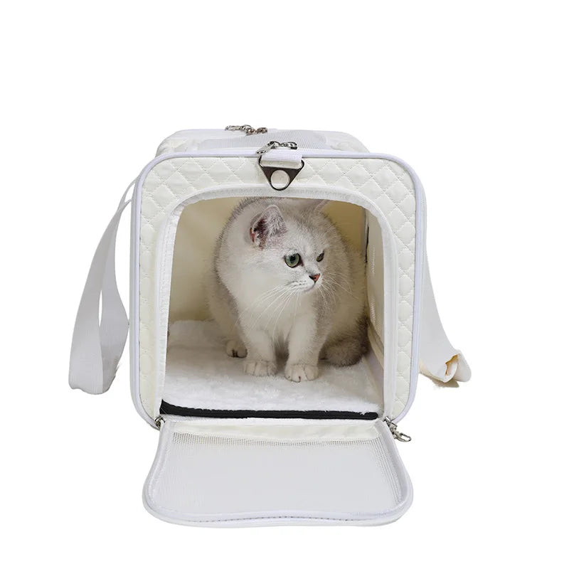 pet cat bag portable carrier travel breathable outdoor small shoulder cats dogs foldable handbag bags carrying transport mesh