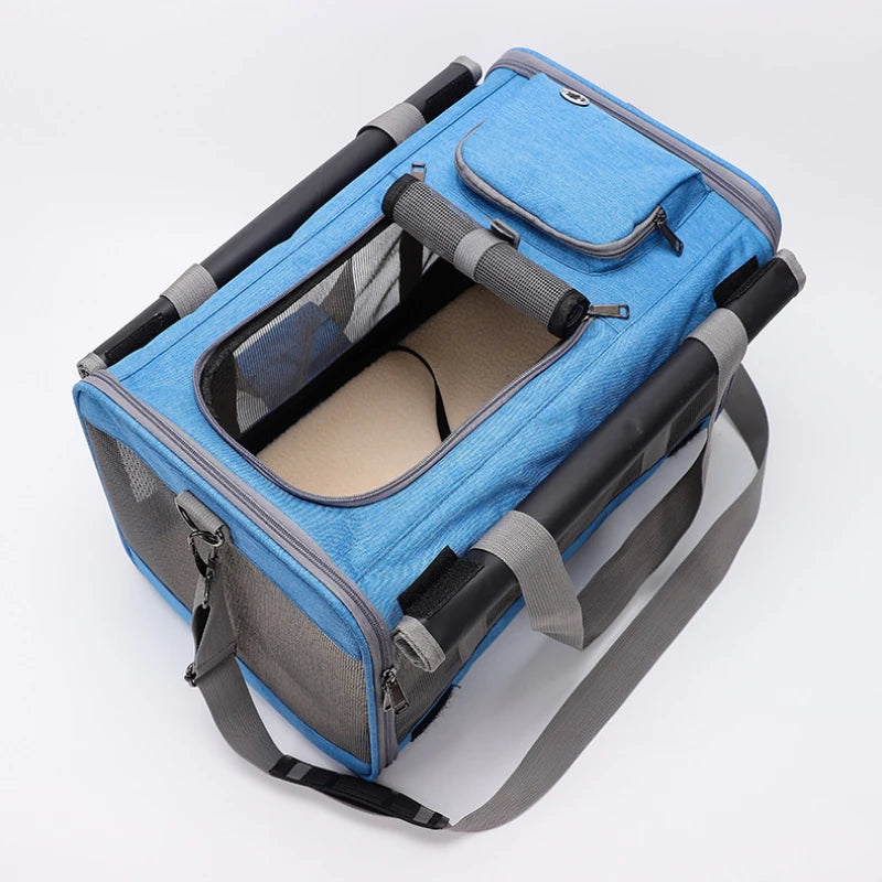 Sac de transport pour chien et chat, portable, en maille respirante, pour l'extérieur, à bandoulière, accessoire pour chat 