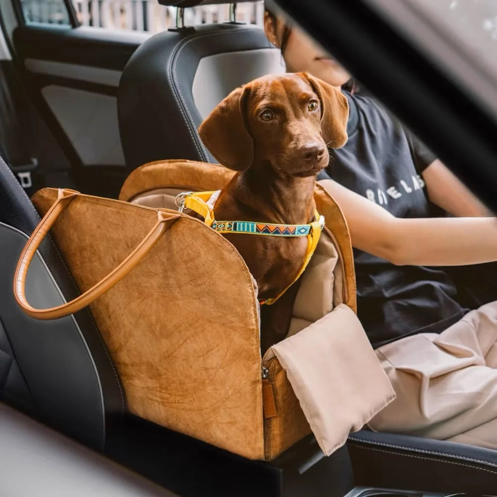 Sac de transport en cuir de luxe pour petits chiens et chats, sacoche de transport pour animaux de compagnie, sac à main pour chiots, lit pour animaux, sac de voyage pour voiture 