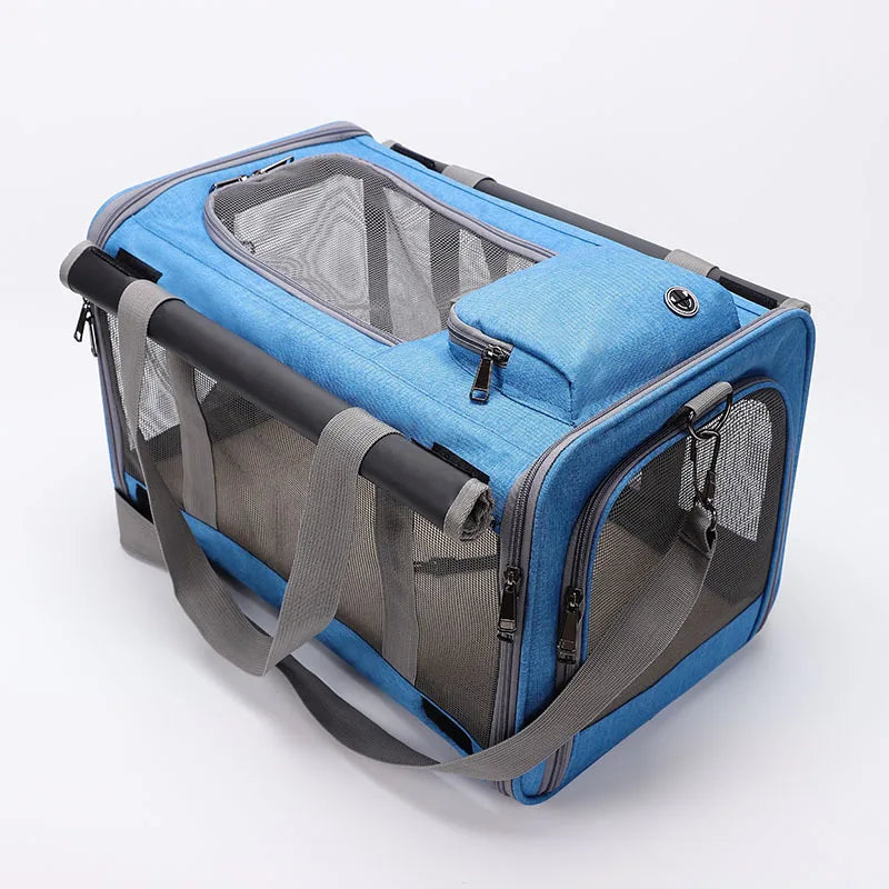 Sac de transport pour chien et chat, portable, en maille respirante, pour l'extérieur, à bandoulière, accessoire pour chat 