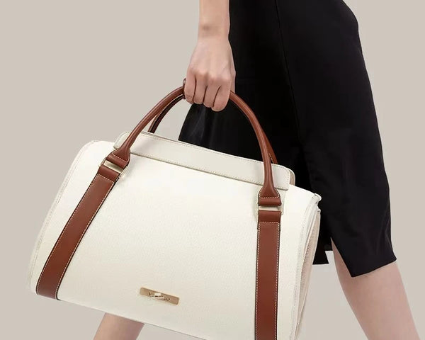 Sac de transport portable pour animaux de compagnie, sac de transport en cuir respirant avec poignée, sac à main en toile, approuvé par les compagnies aériennes, pour petits animaux de compagnie 