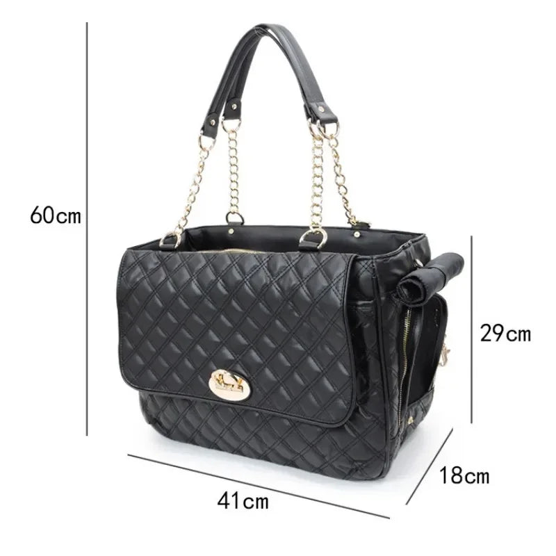 Sac de transport pour petits chiens, sac à dos de luxe en cuir, accessoires pour animaux de compagnie, fournitures pour chats, chatons, chiots, respirant, imperméable 